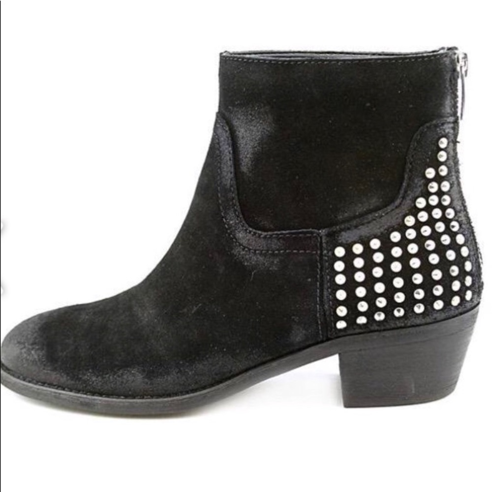 SOLD❗️Black Suede Booties- Marc Fisher